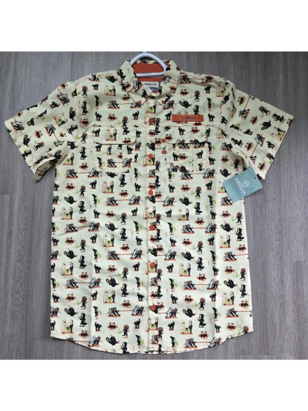 Magellan Boys‎ XL 18-20 Halloween Fishing Shirt Button Up